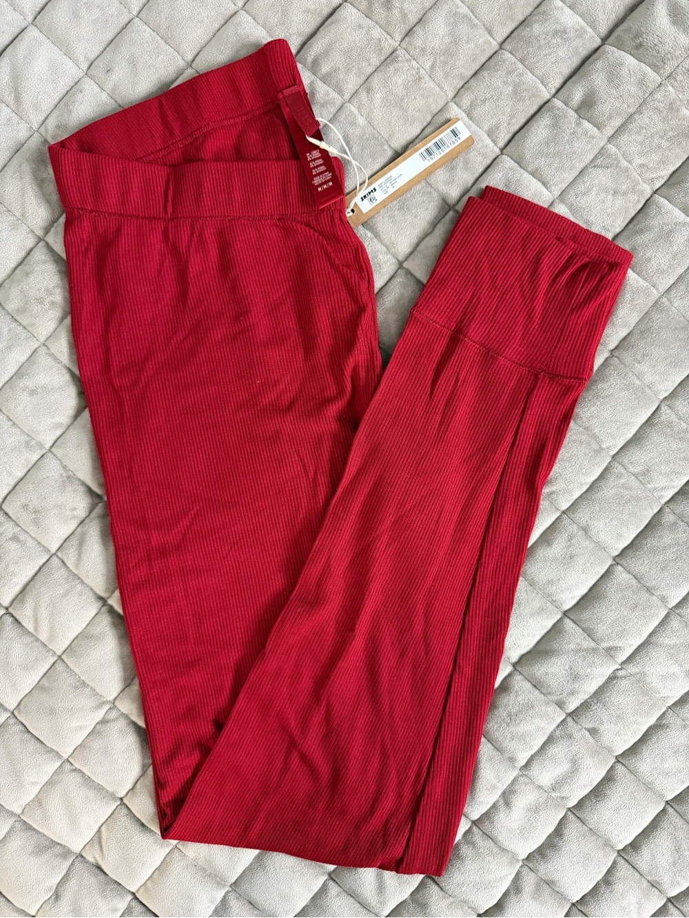 Skims Soft Lounge Rib Legging - Brick
